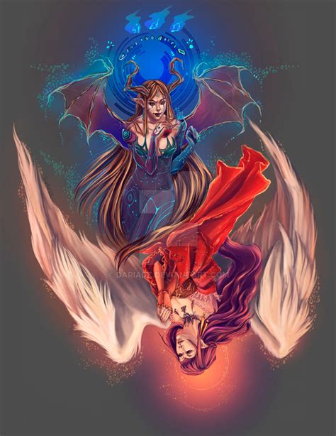 Angel and Demon by DariaDZ on DeviantArt