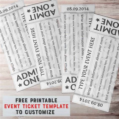 10+ Free Ticket Invitation Formats | Excel, Word & PDF Templates | Ticket template free ...