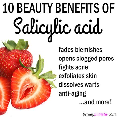 10 Beauty Benefits of Salicylic Acid for Skin - beautymunsta - free natural beauty hacks and more!