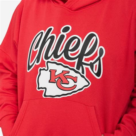 Kansas City Chiefs Womens Solid Oversized Hoodie FOCO