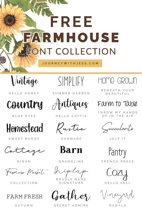 Farmhouse Fonts On Dafont | Lanunmuda