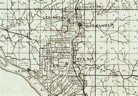 1897 Map of Cowlitz County Washington - Etsy