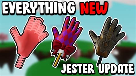 Roblox Everything NEW In The Jester Glove Update | Roblox Slap Battles