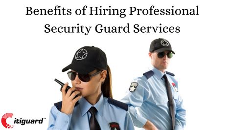 Benefits of Hiring Professional Security Guard Services