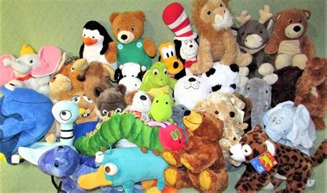 34 KOHL'S PLUSH LOT Dr. Seuss DISNEY Wild Animals Book Characters ...