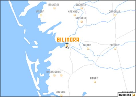 Bilimora (India) map - nona.net