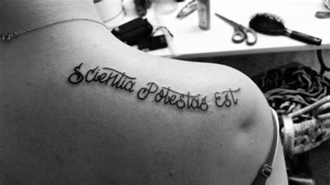 Knowledge is power - Latin Knowledge Is Power, Tattoo Quotes, Ink, Body ...