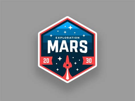 Mars Mission Patch | Badge design, Logo design inspiration, Logo design