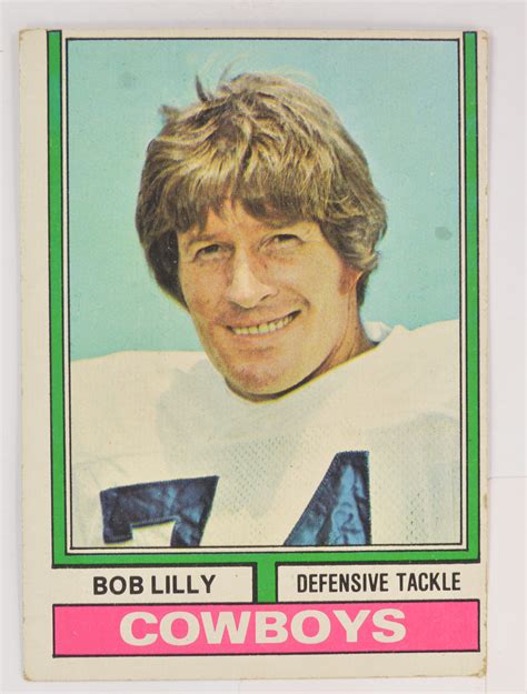 Original 1974 Bob Lilly Topps #250 Dallas Cowboys | Property Room