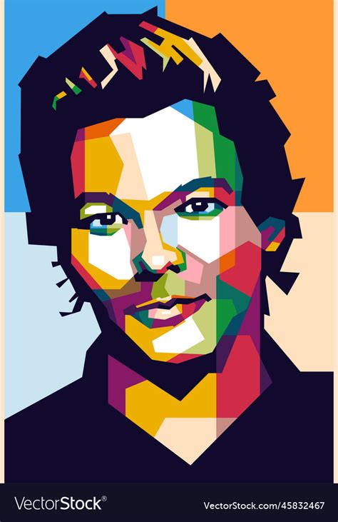 Louis tomlinson design popart Royalty Free Vector Image