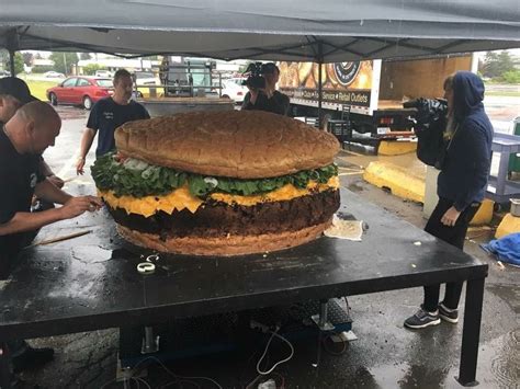 Gigantic world record burger now on the menu at Michigan restaurant ...