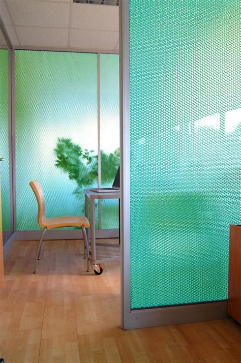 Green with envy: ever dreamed of emerald glass office partitions? (Mykon.com) Glass Office ...