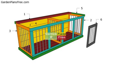 Double Large Dog Kennel – Free DIY Plans - GardenPlansFree