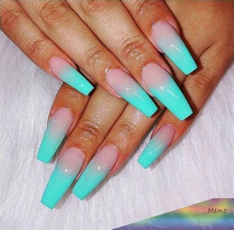 Pin by 💋🌑Moonlight Kiss🌑💋 on Best acrylic nails in 2020 | Ombre acrylic nails, Turquoise acrylic ...