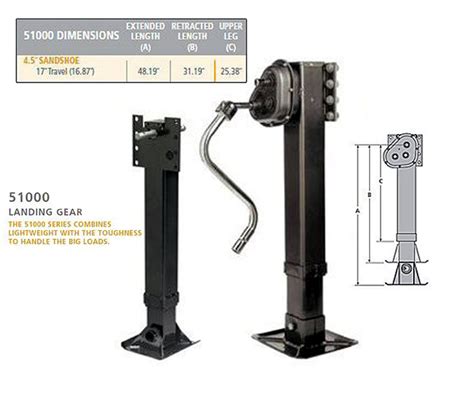 Replacement SAF HOLLAND Landing Gear – H.D. Semi-Trailer Tandem Landing ...