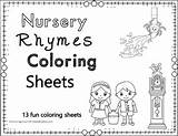 Nursery rhymes coloring Page  TPT sketch template