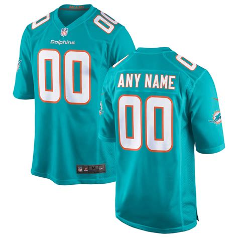 Youth Nike Aqua Miami Dolphins 2018 Custom Game Jersey