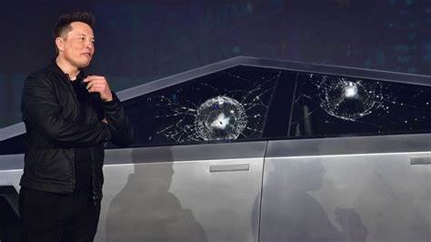 Elon Musk Unveils Tesla Cybertruck Broken Window Stickers: A Quirky ...