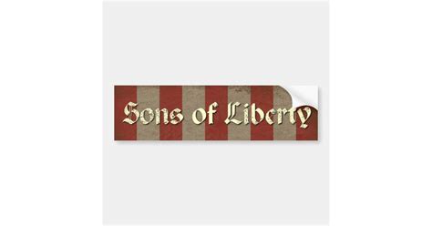 Sons of Liberty Flag Bumper Sticker | Zazzle