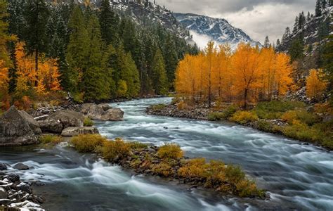 Download Nature Mountain Fall River HD Wallpaper