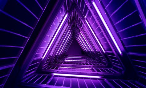 Neon Triangle Architecture 4k, HD Photography, 4k Wallpapers, Images ...