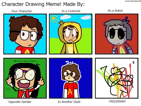 Character Drawing Meme by TheVoidworld on DeviantArt