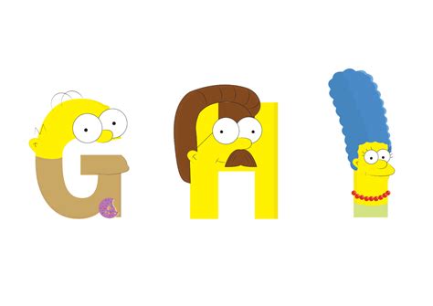 "The Simpsons" Personal Font :: Behance