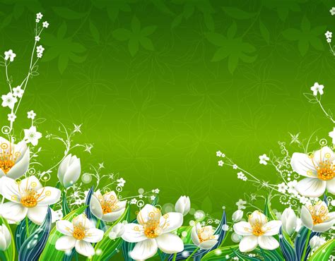 🔥 Download Green Flowers Wallpaper Spring Floral by @danielc19 | Green Flower Wallpapers, Green ...