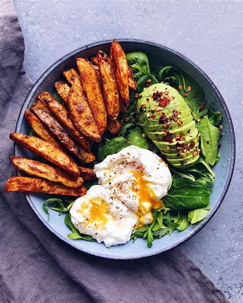 Arugula, Baby Spinach, Potatoes and Poached Eggs Recipe | The Feedfeed