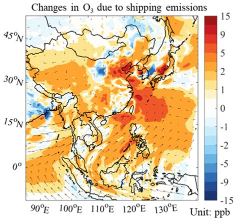 ACP - Impact of international shipping emissions on ozone and PM2.5 in East Asia during summer ...