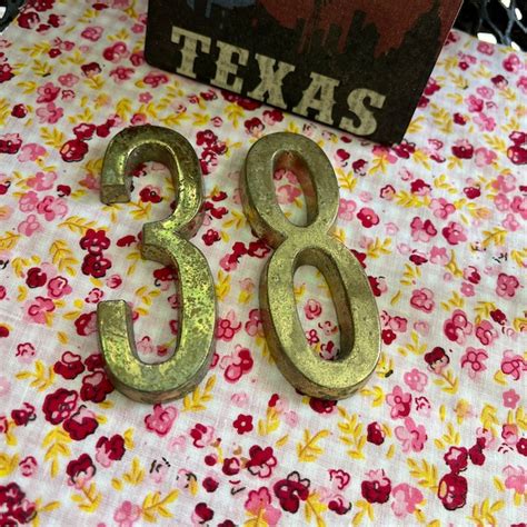 Brass House Numbers - Etsy