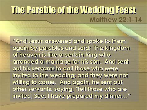 PPT - The Parable of the Wedding Feast PowerPoint Presentation, free ...