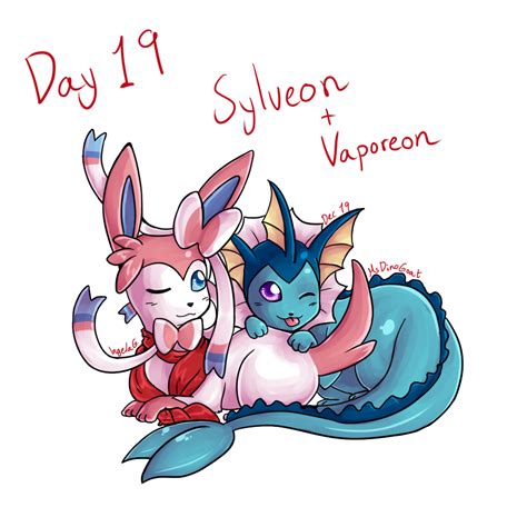 Pokeddexy day 19 - Sylveon + Vaporeon — Weasyl