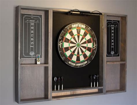 DMI Sports Indoor Bristle Dartboard And Cabinet Set (Darts, 56% OFF