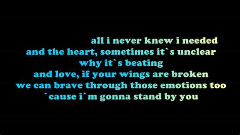 Rachel Platten Stand By You Lyrics On The Screen HD - YouTube