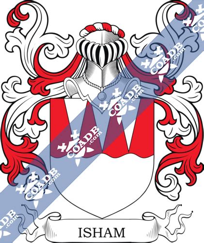 Isham Family Crest, Coat of Arms and Name History – COADB / Eledge ...