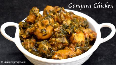 Gongura Chicken Recipe Andhra Style - Images & Tips - Indian Recipe Info