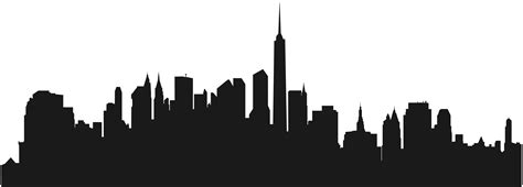 Cities: Skylines New York City Silhouette Wall decal - City Buildings Silhouette PNG Clip Art ...