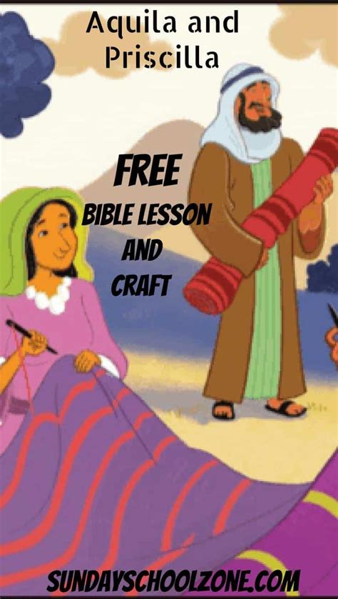 Free Aquila and Priscilla Bible Activities on Sunday School Zone