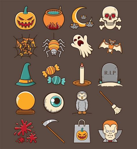 Premium Vector | Cute and funny halloween icon