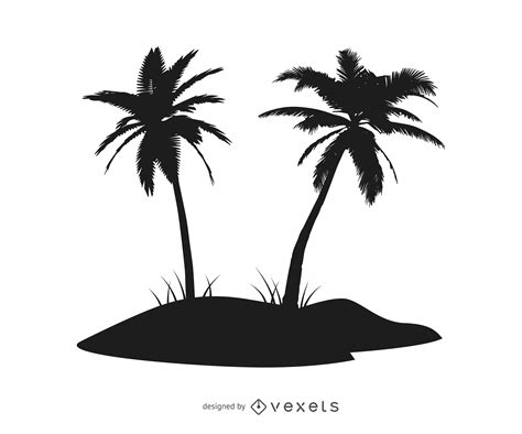 Beach Palm Tree Silhouette Clip Art