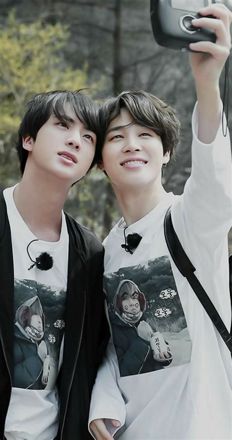 진&지민 #Jin #Jimin #BTS #방탄소년단 🐱🐱💖 | Bts lockscreen, Bts, Chicos bts