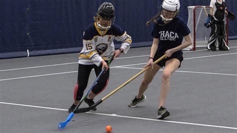 Students take a slap at playing intramural floor hockey | The Ithacan