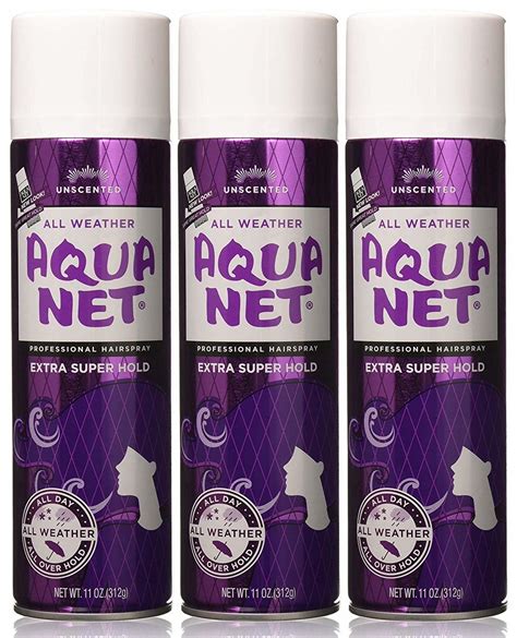 Aqua Net Aerosol Hair Spray, Extra Super Hold, Unscented, 11 oz, 3 Pack - Walmart.com