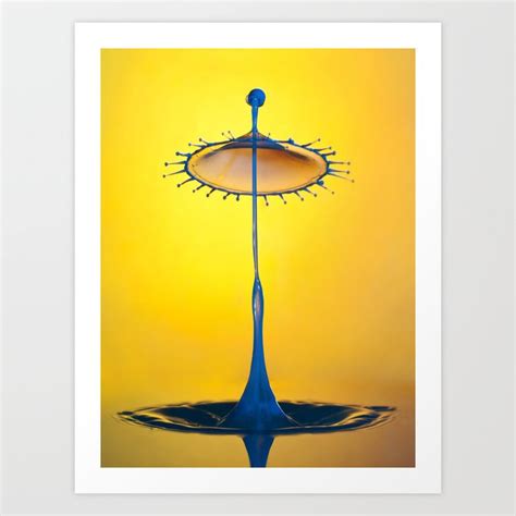 Blue Umbrella Art Print by Jablam | Society6