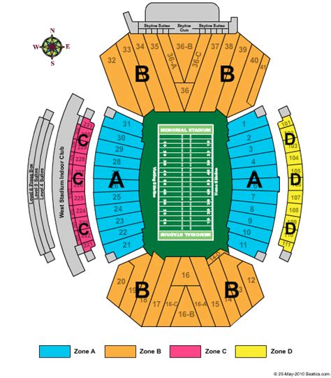 Nebraska Football Stadium Seating Chart