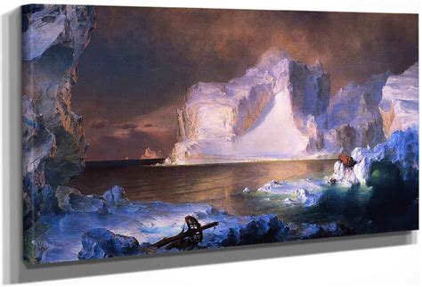 The Icebergs By Frederic Edwin Church Print or Oil Painting Reproduction from Cutler Miles.