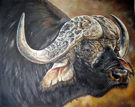 African Buffalo – Robyn Ansell Art