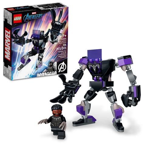 LEGO Marvel Black Panther Mech Armor 76204 Building Kit; Collectible Mech and Minifigure for ...