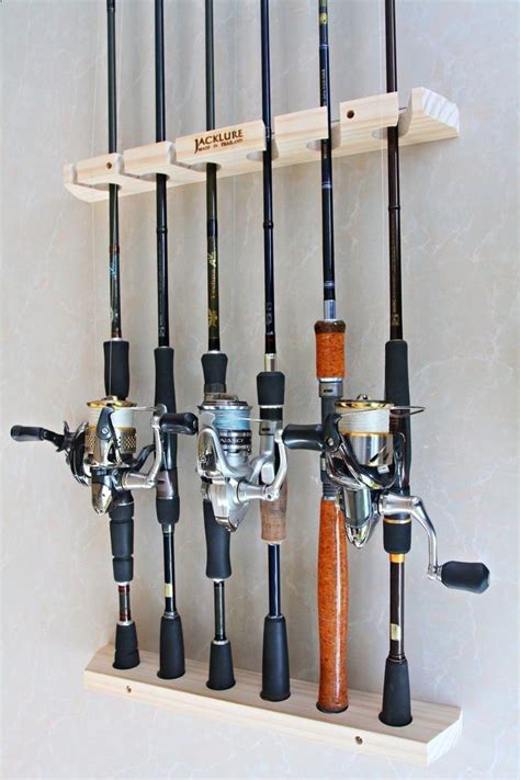 Fishing Rods - www.pinterest.com/1895gunner/ | Handmade Fishing rod racks, wall type of 6 ...